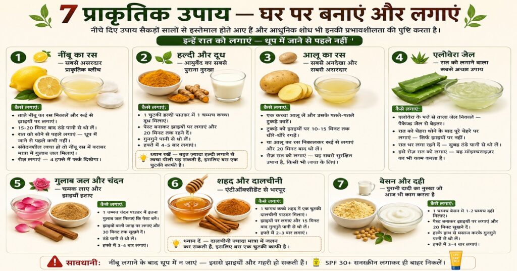 7 प्राकृतिक उपाय — घर पर बनाएं और लगाएं