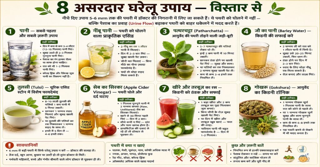 8 असरदार घरेलू उपाय — विस्तार से