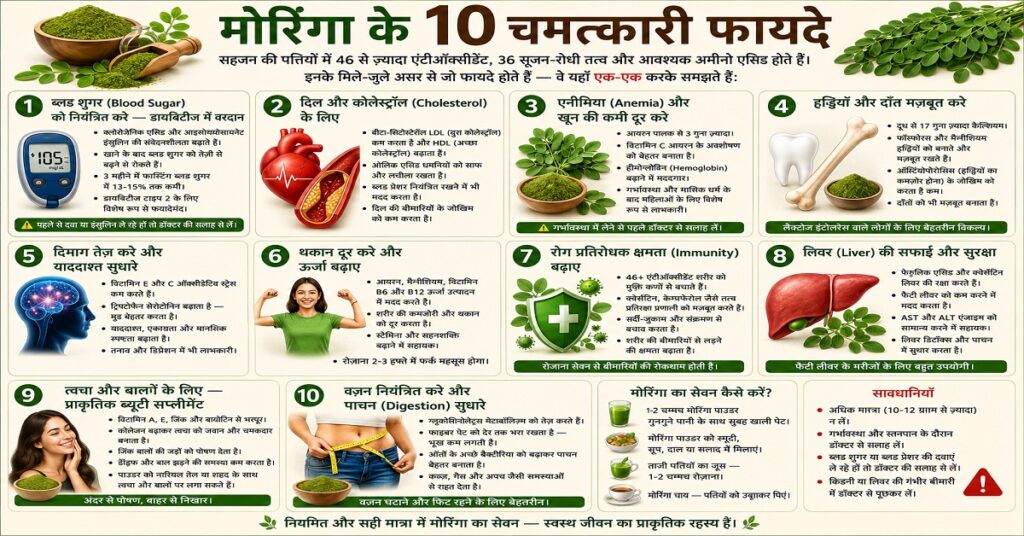 मोरिंगा के 10 चमत्कारी फायदे