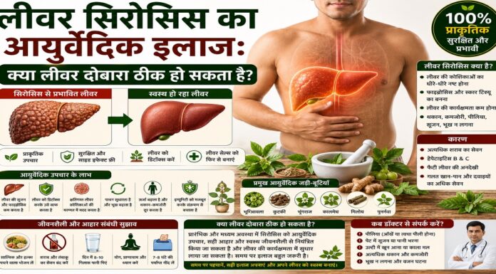 लीवर सिरोसिस का आयुर्वेदिक इलाज: क्या लीवर दोबारा ठीक हो सकता है? लीवर सिरोसिस का आयुर्वेदिक इलाज: क्या लीवर दोबारा ठीक हो सकता है?