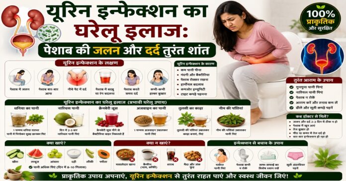 यूरिन इन्फेक्शन का घरेलू इलाज: पेशाब की जलन और दर्द तुरंत शांत यूरिन इन्फेक्शन का घरेलू इलाज: पेशाब की जलन और दर्द तुरंत शांत