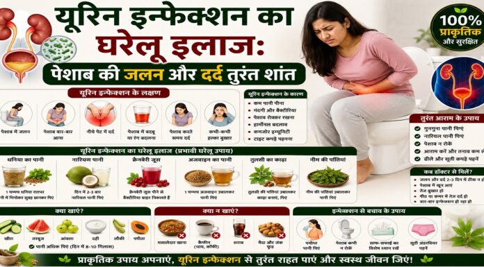 यूरिन इन्फेक्शन का घरेलू इलाज: पेशाब की जलन और दर्द तुरंत शांत यूरिन इन्फेक्शन का घरेलू इलाज: पेशाब की जलन और दर्द तुरंत शांत