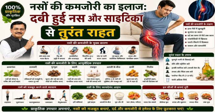 नसों की कमजोरी का इलाज: दबी हुई नस और साइटिका से तुरंत राहत