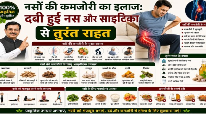 नसों की कमजोरी का इलाज: दबी हुई नस और साइटिका से तुरंत राहत नसों की कमजोरी का इलाज: दबी हुई नस और साइटिका से तुरंत राहत