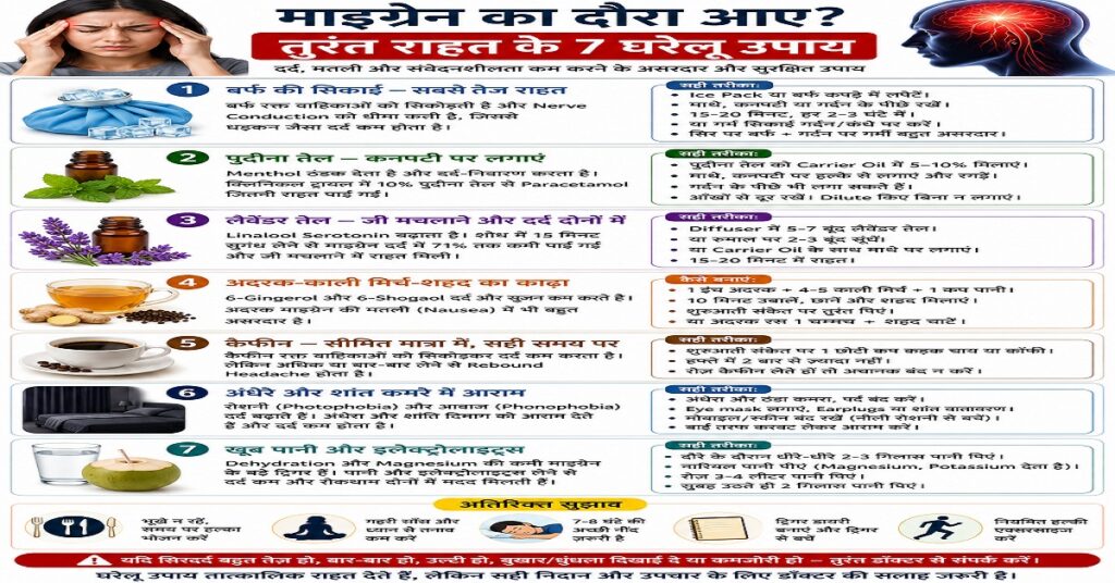 तुरंत राहत के 7 घरेलू उपाय
