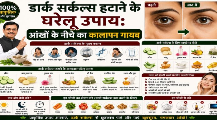 डार्क सर्कल्स हटाने के घरेलू उपाय: आंखों के नीचे का कालापन गायब डार्क सर्कल्स हटाने के घरेलू उपाय: आंखों के नीचे का कालापन गायब