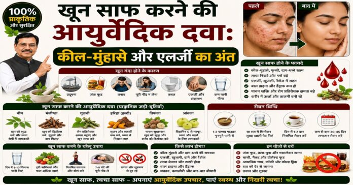 खून साफ करने की आयुर्वेदिक दवा: कील-मुंहासे और एलर्जी का अंत खून साफ करने की आयुर्वेदिक दवा: कील-मुंहासे और एलर्जी का अंत