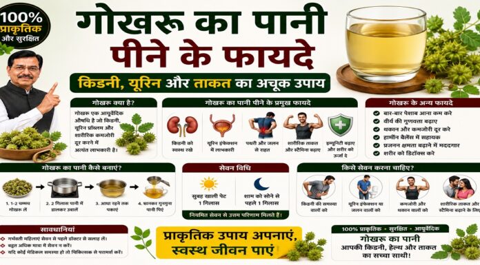 गोखरू का पानी पीने के फायदे: किडनी, यूरिन और ताकत का अचूक उपाय गोखरू का पानी पीने के फायदे: किडनी, यूरिन और ताकत का अचूक उपाय