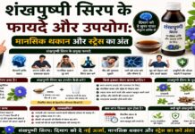 शंखपुष्पी सिरप के फायदे और उपयोग: मानसिक थकान और स्ट्रेस का अंत शंखपुष्पी सिरप के फायदे और उपयोग: मानसिक थकान और स्ट्रेस का अंत