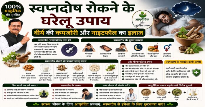 स्वप्नदोष रोकने के घरेलू उपाय: वीर्य की कमजोरी और नाइटफॉल का इलाज