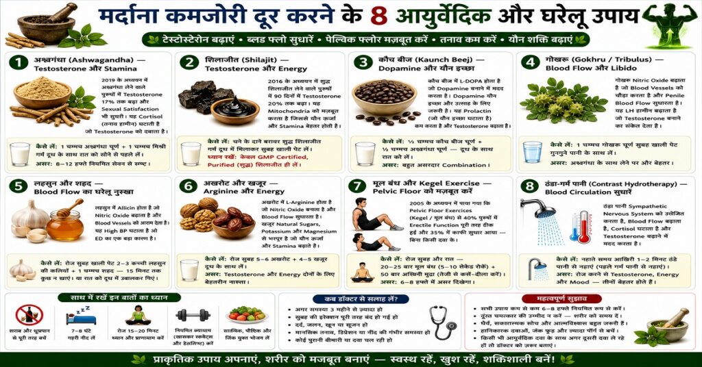 8 आयुर्वेदिक और घरेलू उपाय
