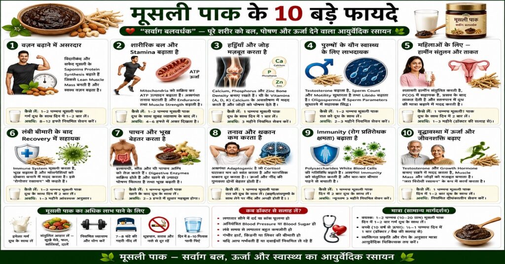 मूसली पाक के 10 बड़े फायदे