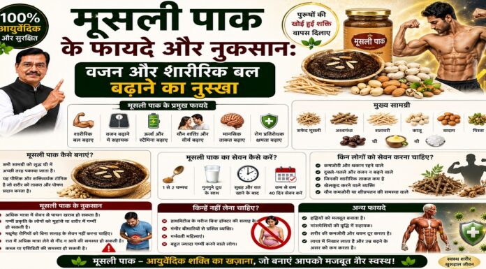 मूसली पाक के फायदे और नुकसान: वजन और शारीरिक बल बढ़ाने का नुस्खा मूसली पाक के फायदे और नुकसान: वजन और शारीरिक बल बढ़ाने का नुस्खा
