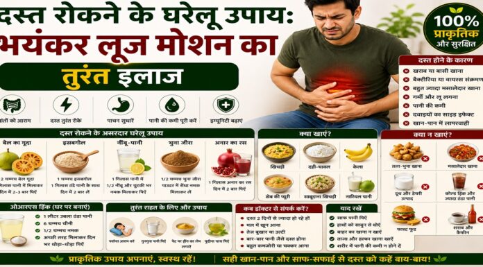 दस्त रोकने के घरेलू उपाय: भयंकर लूज मोशन का तुरंत इलाज दस्त रोकने के घरेलू उपाय: भयंकर लूज मोशन का तुरंत इलाज