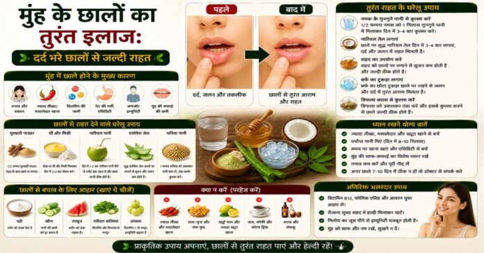 मुंह के छालों का तुरंत इलाज: दर्द भरे छालों से जल्दी राहत