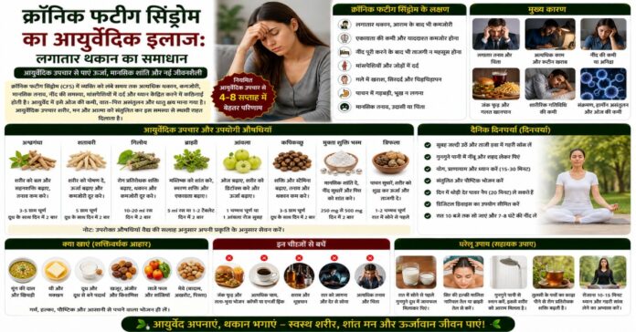क्रॉनिक फटीग सिंड्रोम का आयुर्वेदिक इलाज: लगातार थकान का समाधान