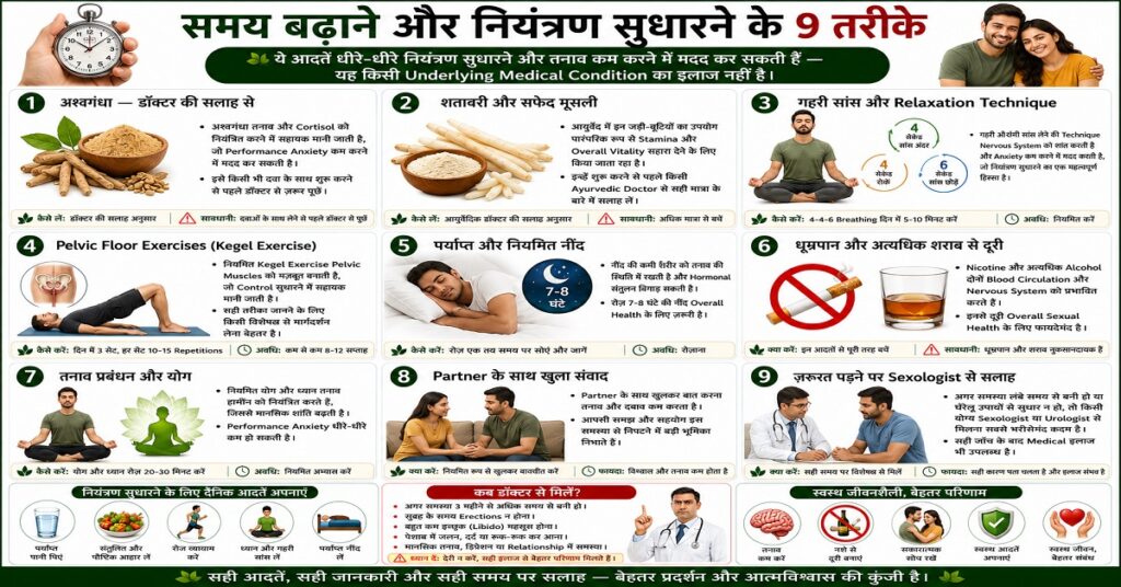समय बढ़ाने और नियंत्रण सुधारने के 9 तरीके