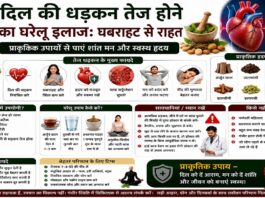 दिल की धड़कन तेज होने का घरेलू इलाज: घबराहट से राहत
