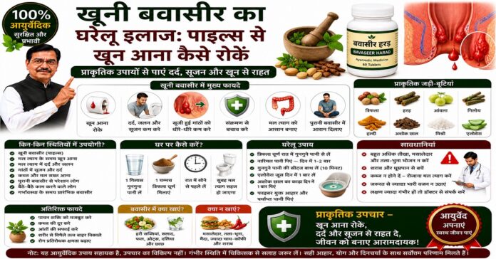 खूनी बवासीर का घरेलू इलाज: पाइल्स से खून आना कैसे रोकें