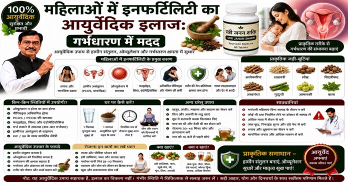 महिलाओं में इनफर्टिलिटी का आयुर्वेदिक इलाज: गर्भधारण में मदद महिलाओं में इनफर्टिलिटी का आयुर्वेदिक इलाज: गर्भधारण में मदद