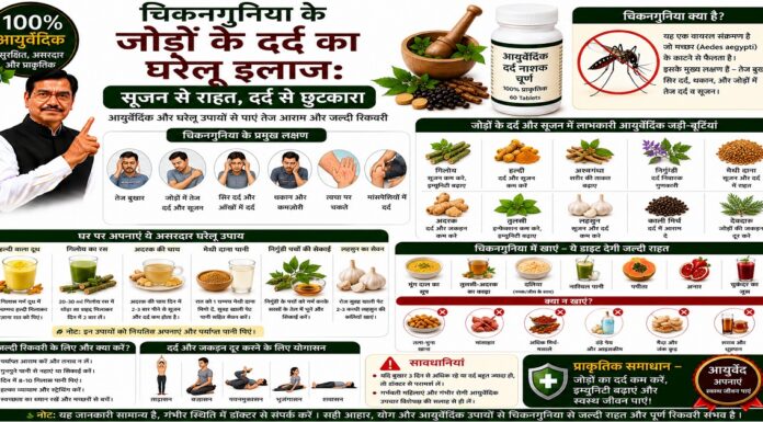 चिकनगुनिया के जोड़ों के दर्द का घरेलू इलाज: सूजन से राहत चिकनगुनिया के जोड़ों के दर्द का घरेलू इलाज: सूजन से राहत