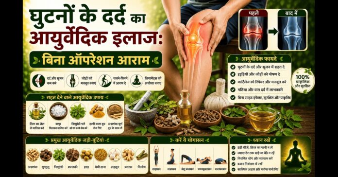 घुटनों के दर्द का आयुर्वेदिक इलाज: बिना ऑपरेशन आराम घुटनों के दर्द का आयुर्वेदिक इलाज: बिना ऑपरेशन आराम
