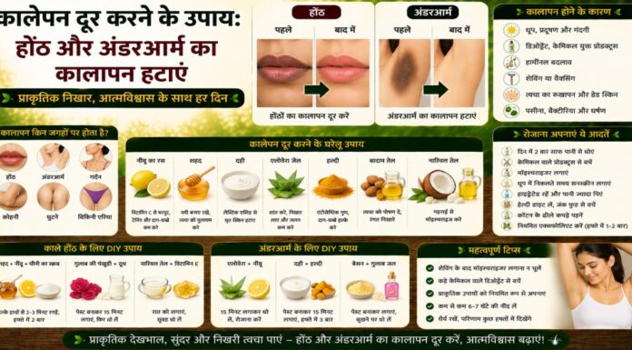 कालेपन दूर करने के उपाय: होंठ और अंडरआर्म का कालापन हटाएं कालेपन दूर करने के उपाय: होंठ और अंडरआर्म का कालापन हटाएं