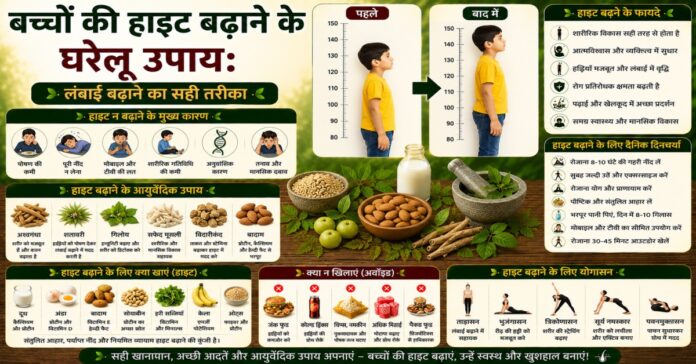 बच्चों की हाइट बढ़ाने के घरेलू उपाय: लंबाई बढ़ाने का सही तरीका बच्चों की हाइट बढ़ाने के घरेलू उपाय: लंबाई बढ़ाने का सही तरीका